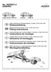 Jaeger 26230511J Instructions De Montage