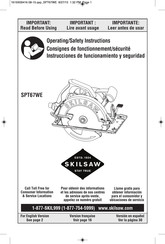 skilsaw SPT67WE Consignes De Fonctionnement/Sécurité