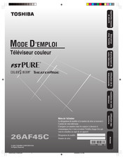 Toshiba 26AF45C Mode D'emploi