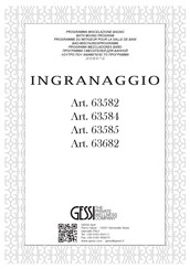 Gessi INGRANAGGIO 63584 Instructions De Montage