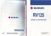 Suzuki RV125 2006 Manuel Du Propriétaire