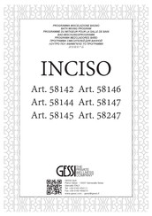 Gessi INCISO 58145 Instructions De Montage