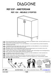 Gautier DIAGONE E57 AMSTERDAM Instructions De Montage