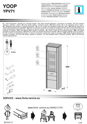 Forte YOOP YPV71 Notice De Montage