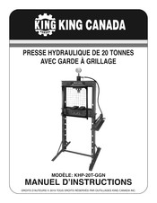 King Canada KHP-20T-GGN Manuel D'instructions