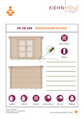 Kiehn-Holz KH 28-109 Instructions De Montage