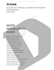 D-Link PASSTHROUGH DAP-1635 Guide D'installation