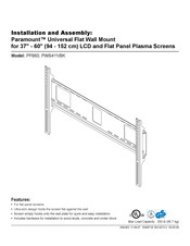 Peerless Industries Paramount PF660 Installation Et Assemblage