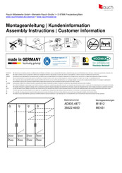 Rauch M1812 Instructions De Montage