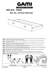 Gautier GAMI 402 200 Instructions De Montage