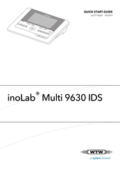 Xylem wtw inoLab Multi 9630 IDS Guide De Démarrage Rapide