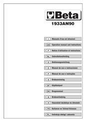 Beta 1933AN90 Notice D'utilisation Et Instructions