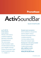 promethean ActivSoundBar Guide D'installation Rapide