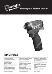 Milwaukee M12 FID2 Notice Originale