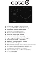 Cata IB 5003 BK Instructions Pour L'installation, L'utilisation, L'entretien