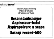 coop Satrap record-600 Mode D'emploi