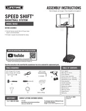 Lifetime SPEED SHIFT 90492 Instructions D'assemblage