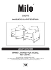 rst brands Milo OP-PECLB2-MILO-E Instructions De Montage