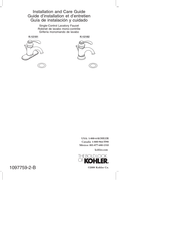 Kohler K-12182 Guide D'installation Et D'entretien