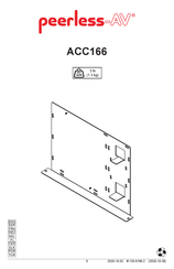 peerless-AV ACC166 Mode D'emploi