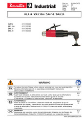 Desoutter KA3.35A Mode D'emploi