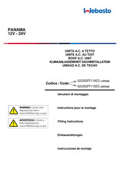 Webasto 62U003FF115EG Instruction Pour Le Montage