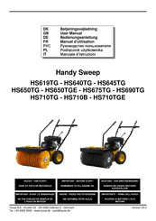 Texas A/S Handy Sweep HS650TG Manuel D'utilisation