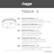 hager TG551A Guide D'installation