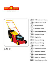 Wolf Garten 2.40 BT Mode D'emploi