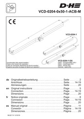 D+H VCD-0204-050-1-ACB-M Serie Mode D'emploi