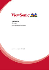 ViewSonic VA2407h Guide De L'utilisateur