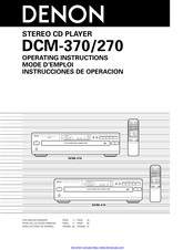 Denon DCM-270 Mode D'emploi