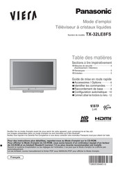 Panasonic VIERA TX-32LE8FS Mode D'emploi