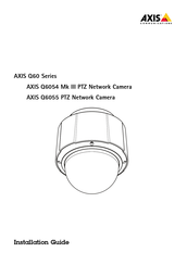 Axis Communications Q6055 Manuel D'installation