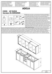 trendteam ADELA UP 01054 Instructions D'assemblage