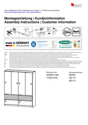 Rauch M2564 Instructions De Montage