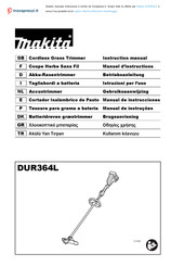 Makita DUR364L Manuel D'instructions