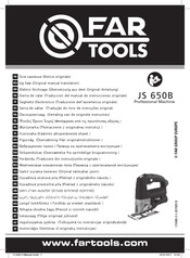 Far Tools JS 650 B Notice Originale