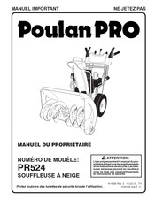 Poulan Pro PR524 Manuel Du Propriétaire
