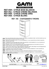 Gami CYRUS H0J 165 Instructions De Montage