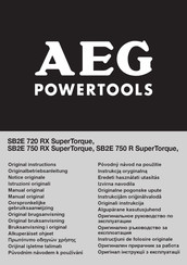 AEG Powertools SB2E 720 RX SuperTorque Notice Originale
