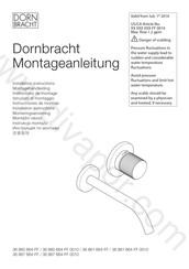 Dornbracht 36 860 664-FF Instructions De Montage