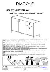 Gautier DIAGONE E57 AMSTERDAM Instructions De Montage