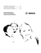 Bosch HCB5 651UC Série Instructions D'installation