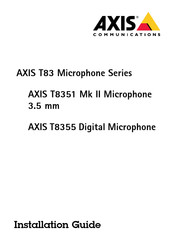 Axis T8351 Mk II Guide D'installation