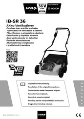 IKRA IB-SR 36 Traduction Du Mode D'emploi D'origine