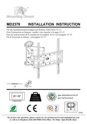 Mounting Dream MD2379 Instructions D'installation