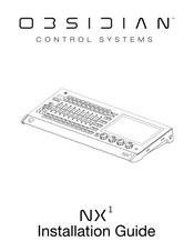 OBSIDIAN CONTROL SYSTEMS NX1 Guide D'installation