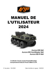 Argo Aurora 950 8x8 2024 Manuel De L'utilisateur