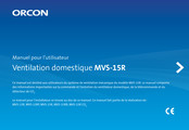 Orcon MVS-15R Manuel Pour L'utilisateur